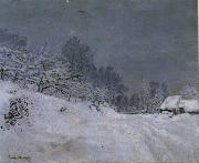 Claude Monet The Road in front of Saint-Simeon Farm in Winter USA oil painting artist